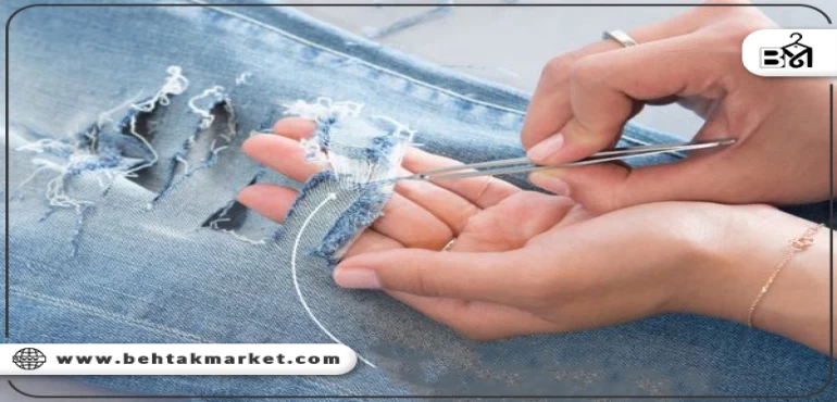 آموزش زاپ دار کردن شلوار جین