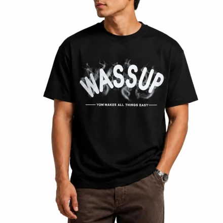 تیشرت مردانه WASSUP مشکی
